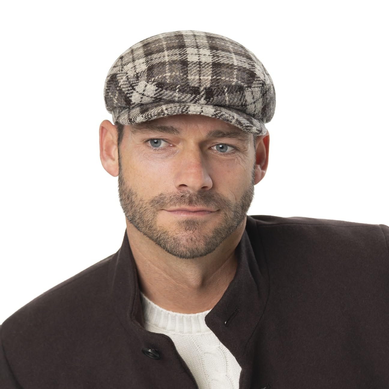 stetson-harris-tweed-driver-flatcap-karierte-woll-schirmm-tze-made-in-germany image 2