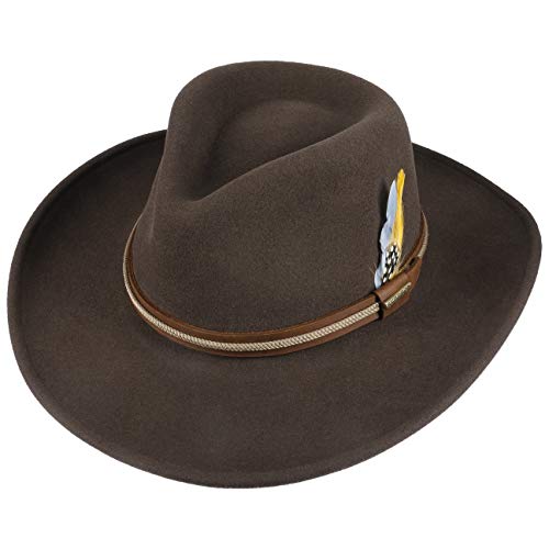 stetson-chasney-western-vitafelt-cowboyhut-made-in-usa-dunkelbraun-s-54-55-cm image 6