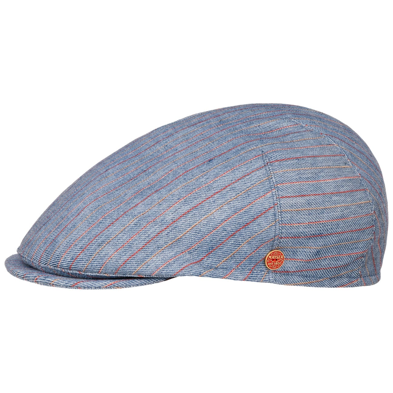 mayser-sidney-paros-stripes-flatcap-baumwoll-leinen-schieberm-tze image 2
