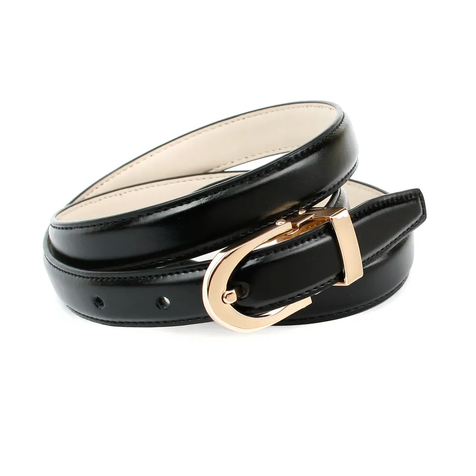 anthoni-crown-schmaler-lederg-rtel-schwarz-43010-2-0-cm-mit-goldfarbener-dornsch image 1