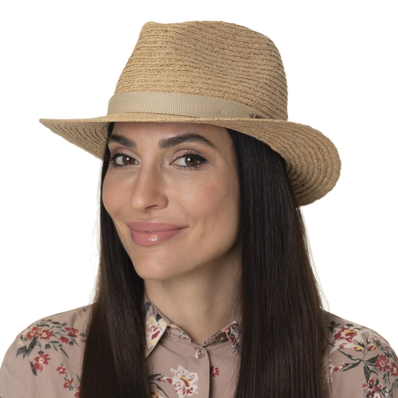 stetson-decato-traveller-raffiahut-mit-garniturband-natur image 2