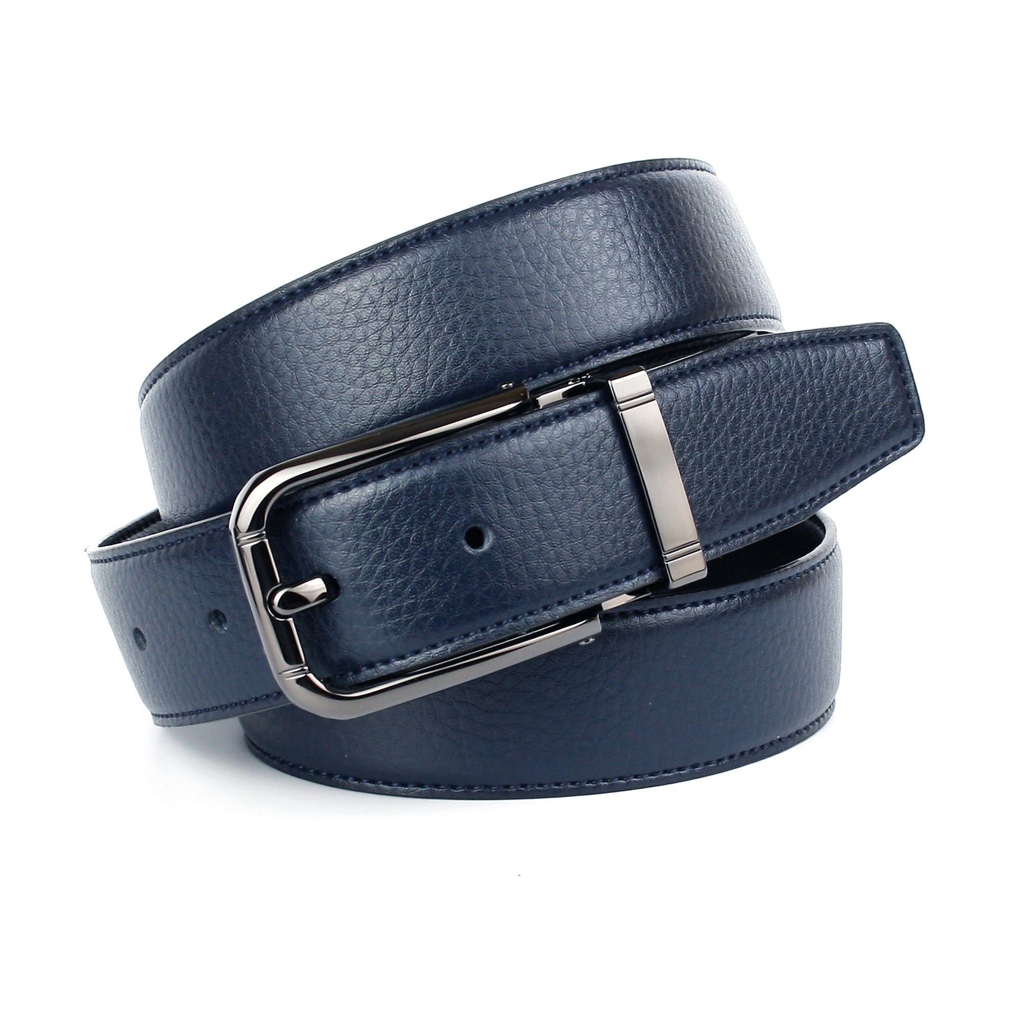 anthoni-crown-3pt88-klassischer-wendeg-rtel-herren-3-5-cm-schwarz-blau-rindleder image 1