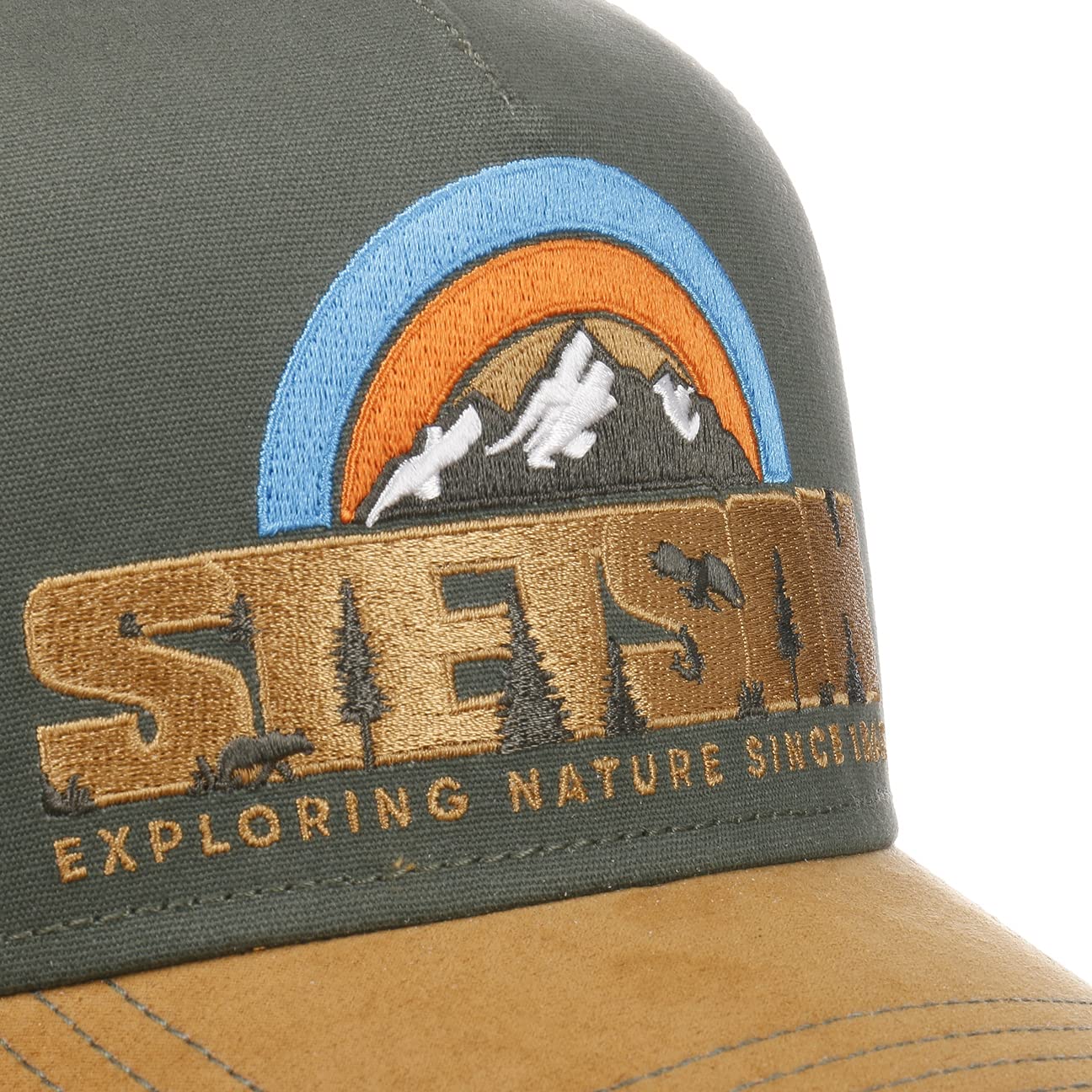 stetson-exploring-nature-trucker-cap-snapback-khaki-one-size-55-59-cm image 5