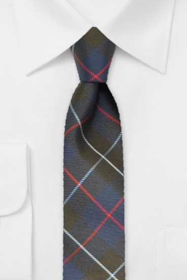hemley-seidenkrawatte-schottenkaro-blau-braun-rot-7-5-cm-x-145-cm image 1