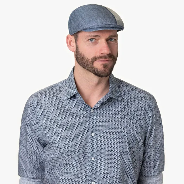 mayser-jasper-twotone-leinen-flatcap-herren-fischgr-t-zweifarbig image 1