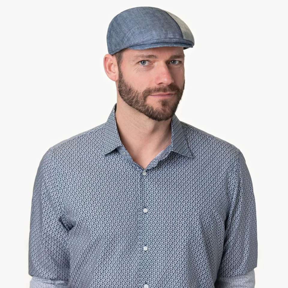 mayser-jasper-twotone-leinen-flatcap-herren-fischgr-t-zweifarbig image 1