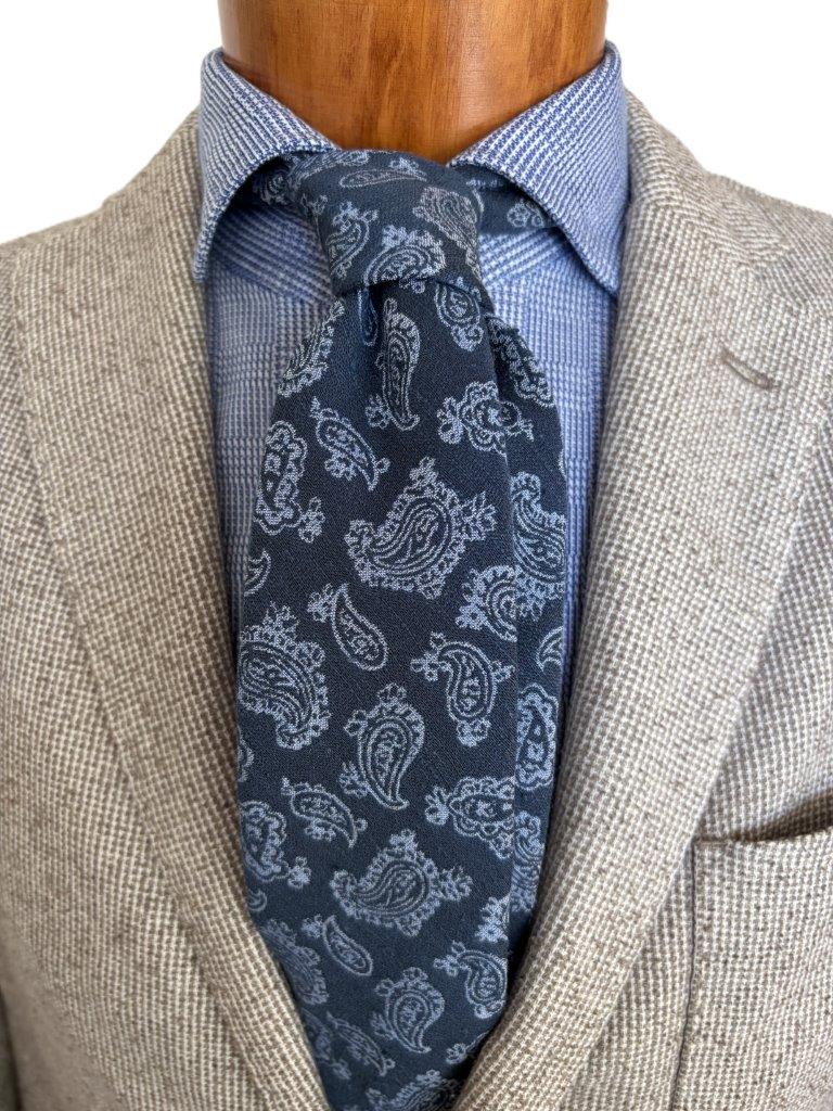 hemley-krawatte-seide-paisley-blau-hellblau image 1