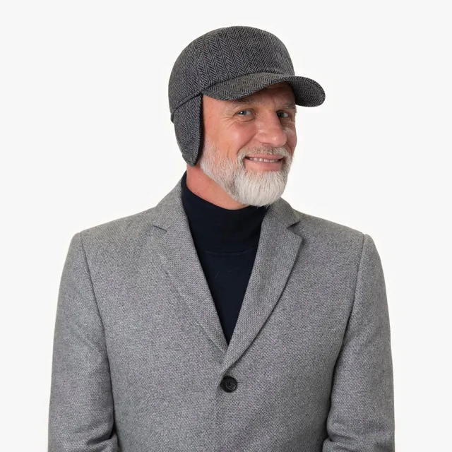 mayser-herringbone-cap-mit-ohrenklappen-woll-basecap-f-r-herren image 1