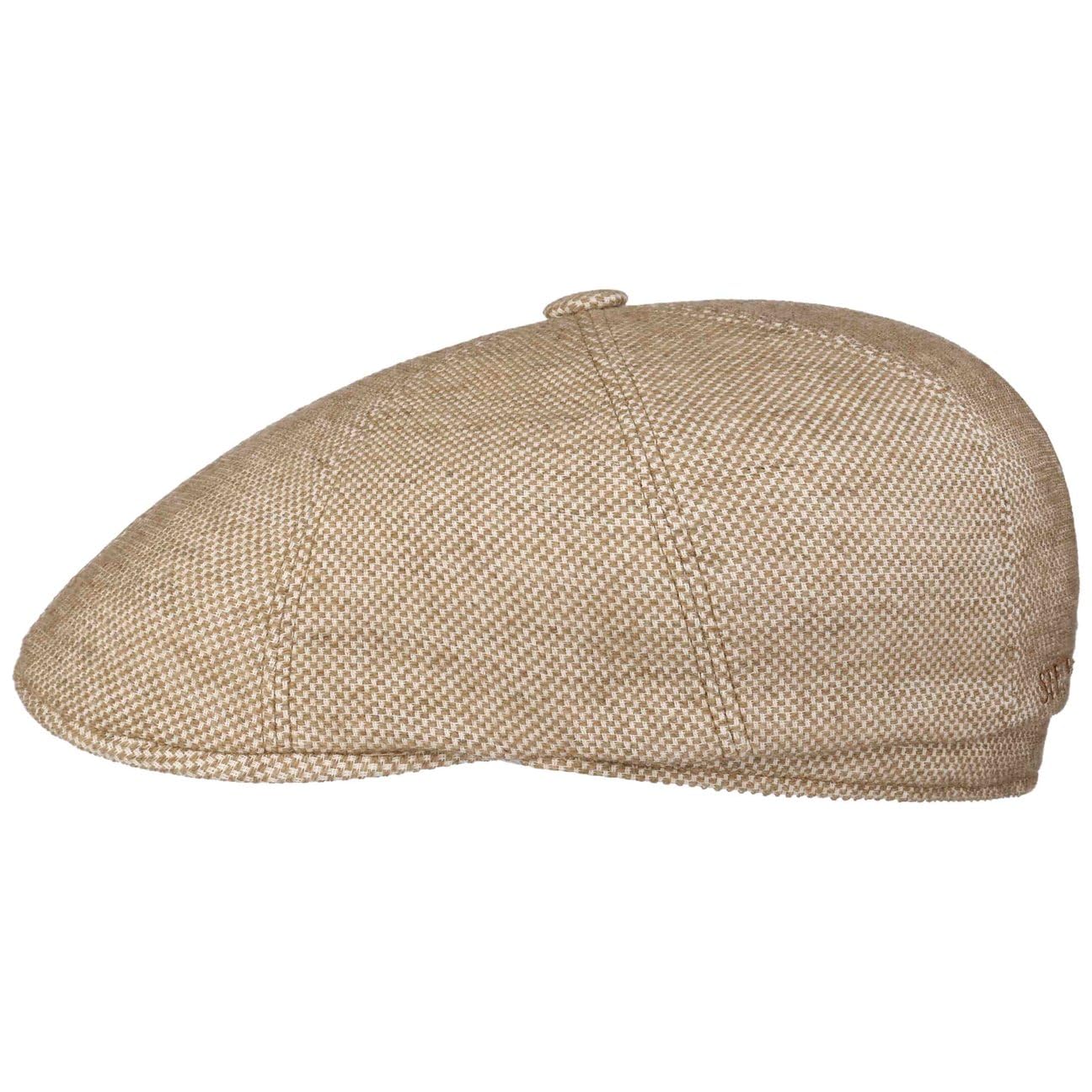 stetson-hatteras-cotton-mix-sustainable-flatcap-karo-herren image 5