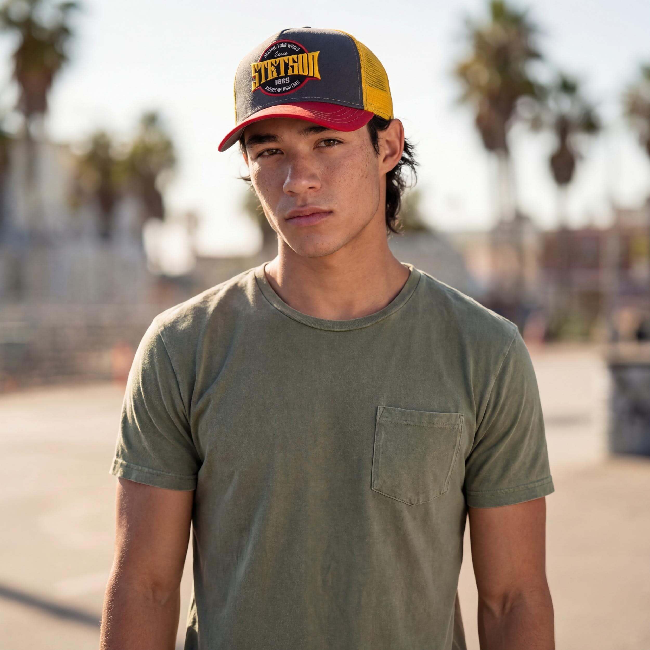 stetson-rocking-your-world-trucker-cap-herren-baumwolle-mesh-snapback image 2
