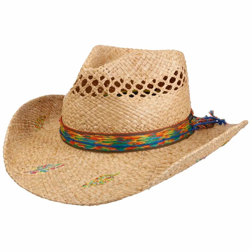 stetson-westernhut-raffiahut-cowboy-strohhut-mit-lochmuster-damen image 1