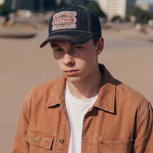 stetson-dark-denim-cap-uni-meliert-snapback-herren-cap image 8
