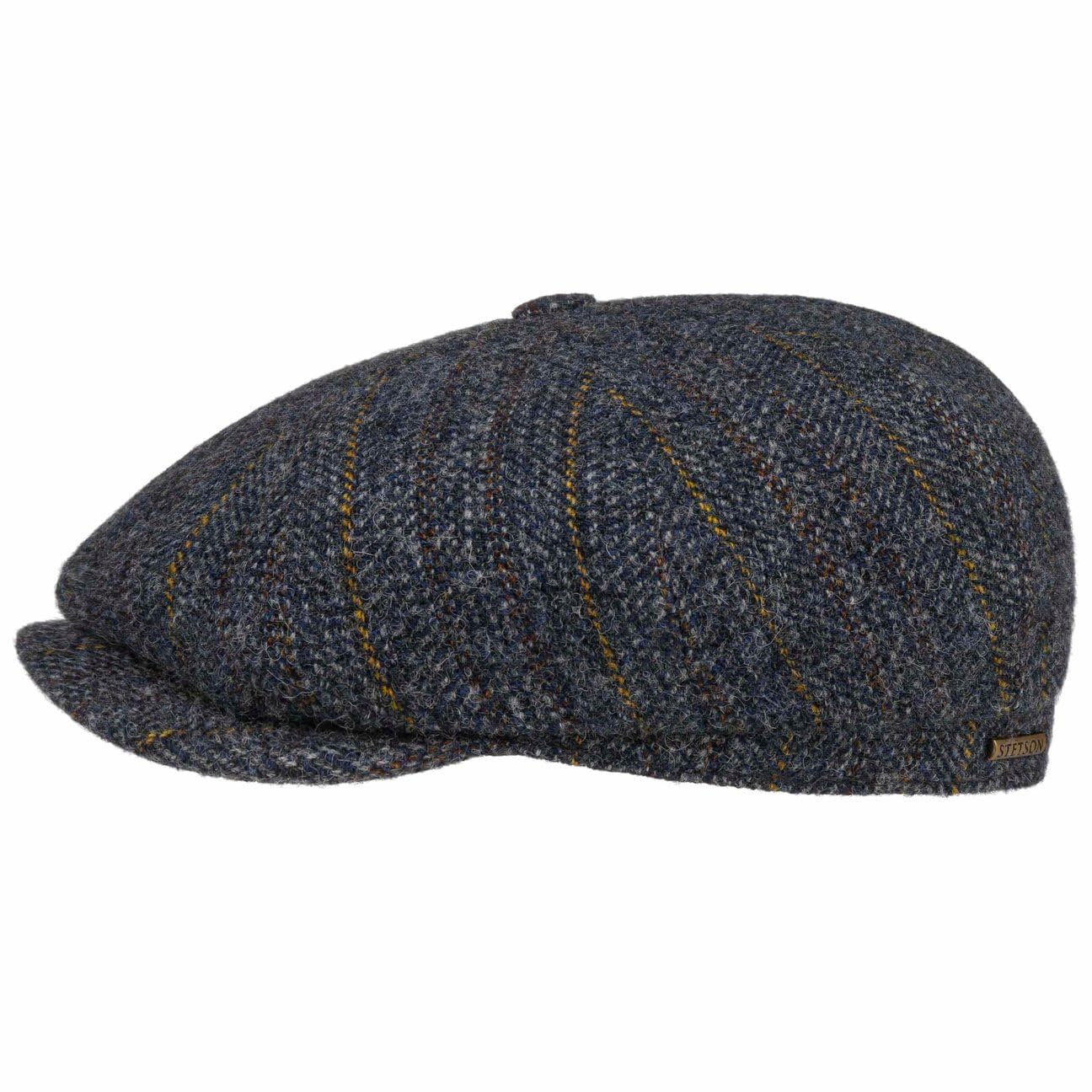stetson-hatteras-herringbone-stripe-flatcap-made-in-eu-herbst-winter image 7