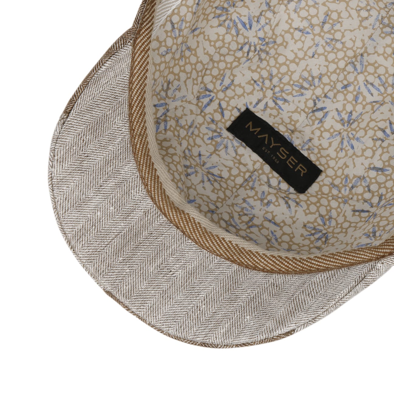 mayser-prince-twotone-leinen-flatcap-herren image 8