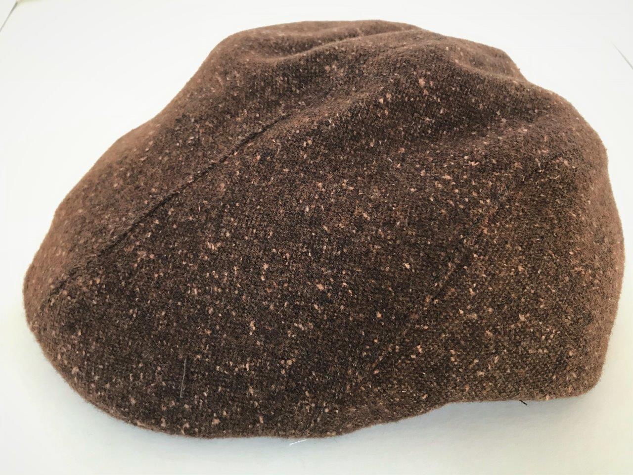 hemley-schieberm-tze-braun-meliert-gr-e-m-55-57-flatcap-wolle image 1