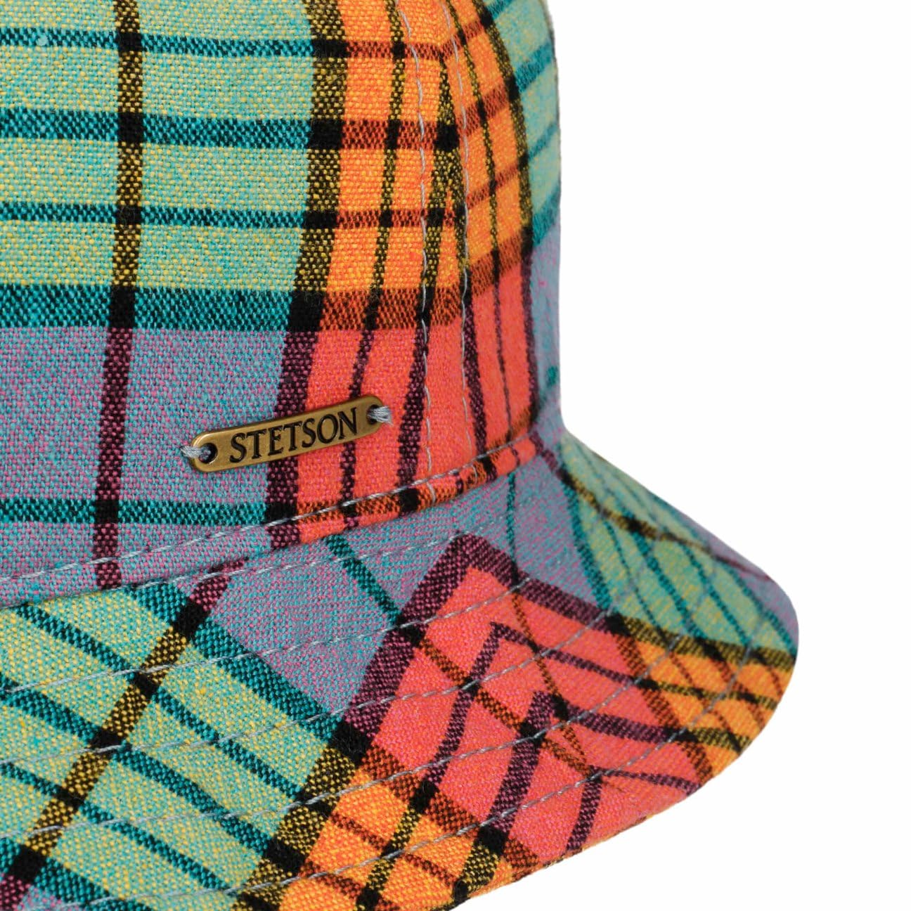 stetson-colour-check-bucket-stoffhut-karo-uv-schutz-unisex image 5