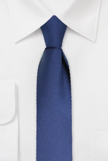 ascot-krawatte-uni-rips-marine-aus-100-seide-7-5-cm image 1