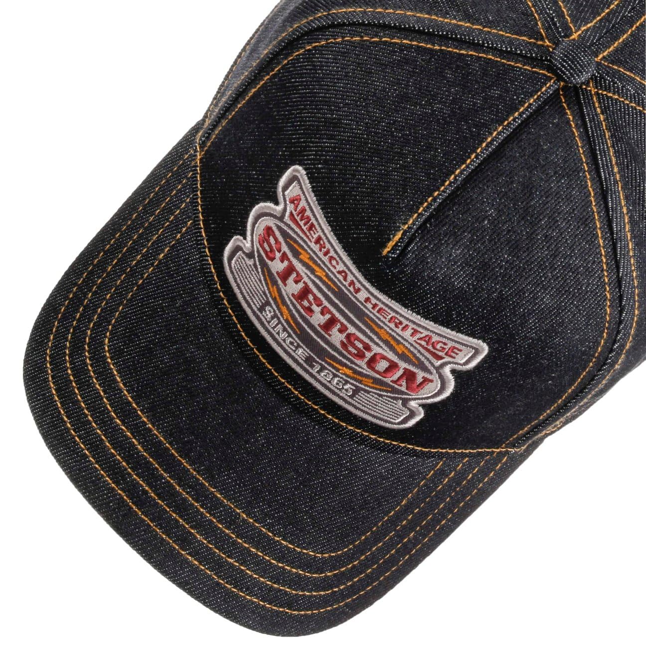 stetson-dark-denim-cap-uni-meliert-snapback-herren-cap image 3