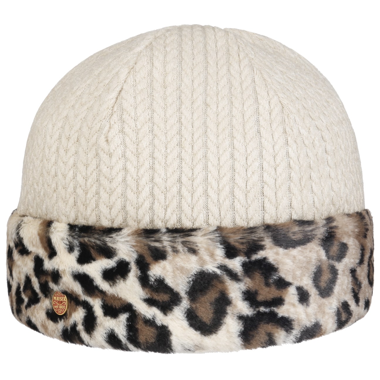 mayser-joyce-leo-beanie-m-tze-mit-umschlag-damen image 1