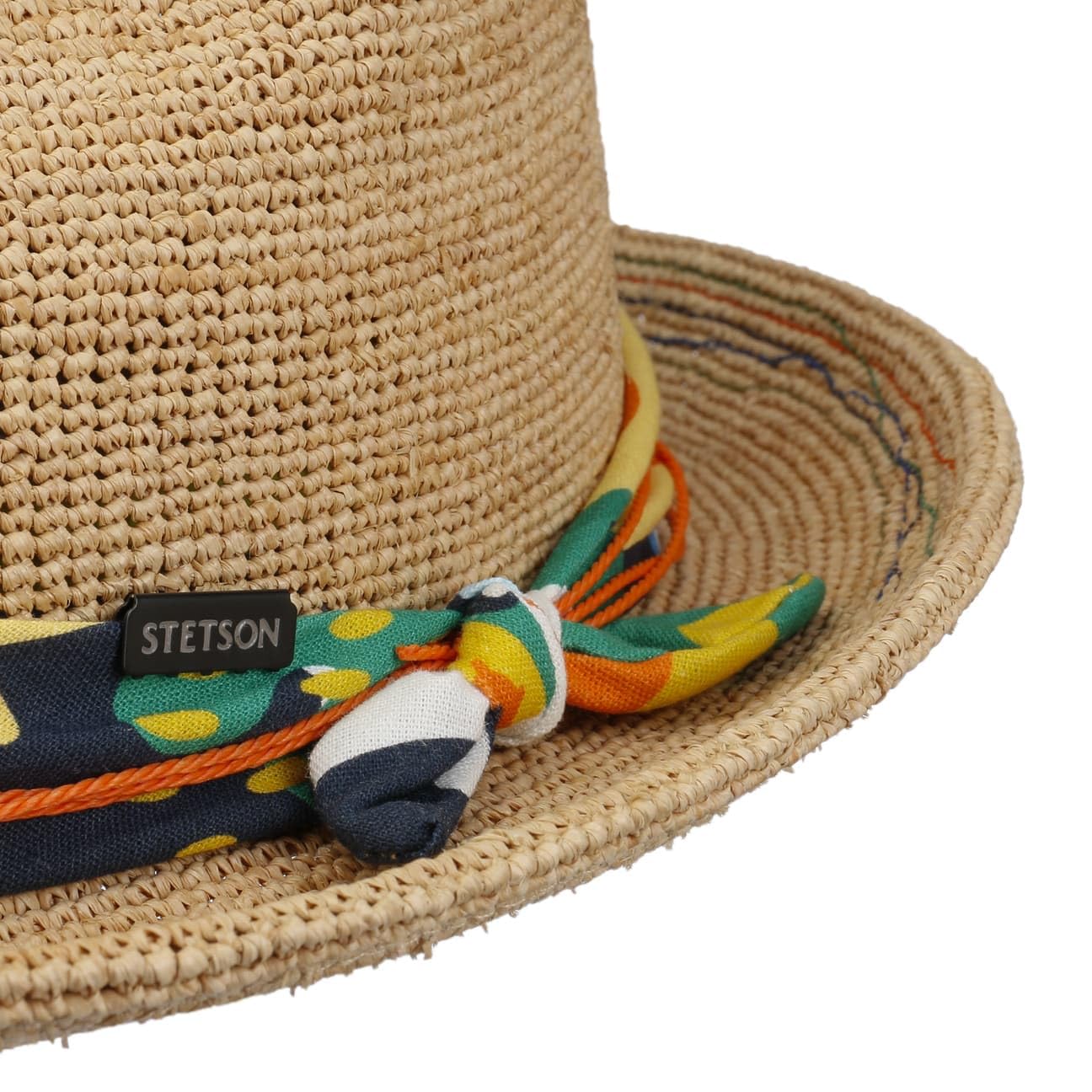stetson-player-strohhut-raffiastroh-mit-kordelgarnitur-damen-herren-sommer image 5