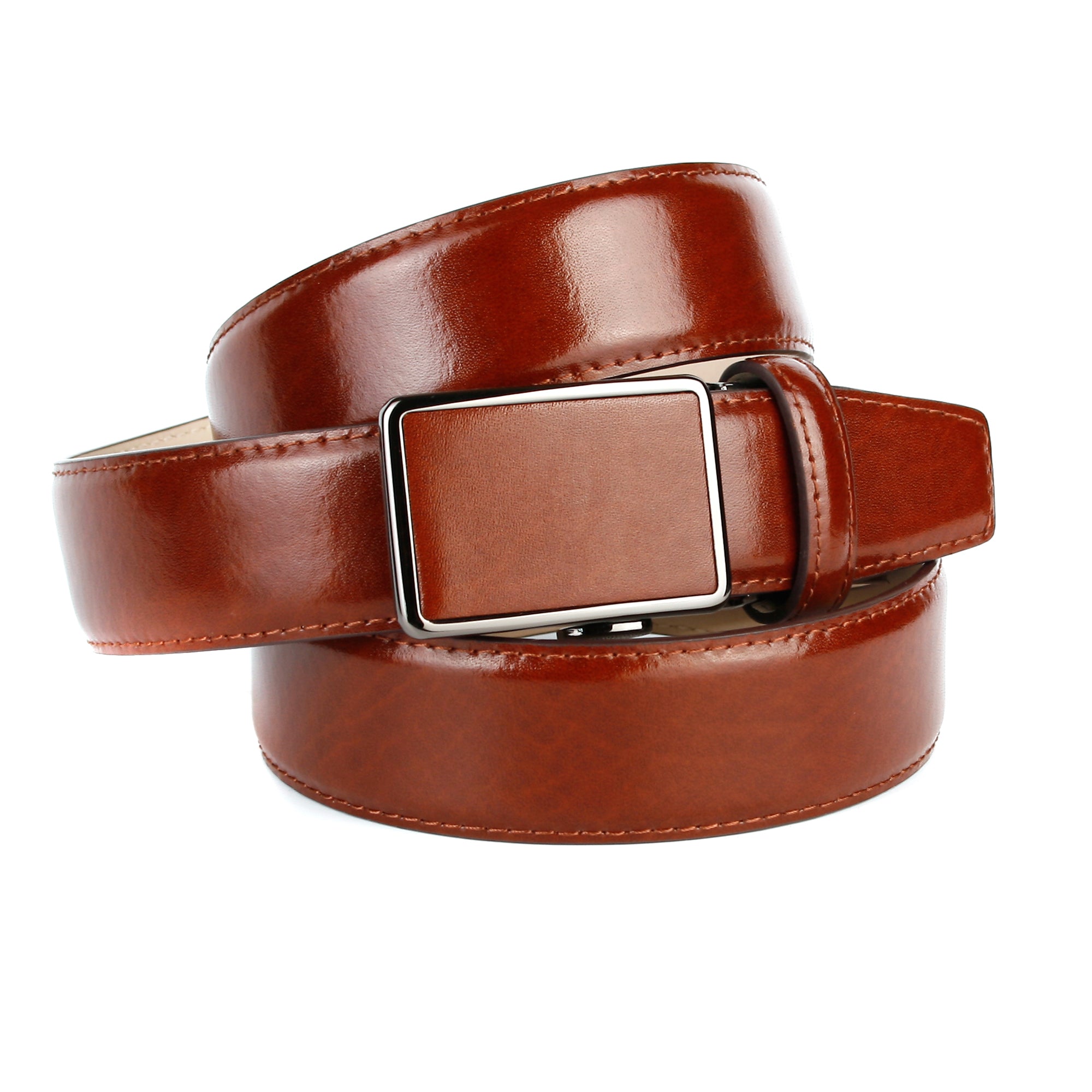 anthoni-crown-herren-lederg-rtel-cognac-automatik-37114-3-5-cm-ohne-l-cher image 2