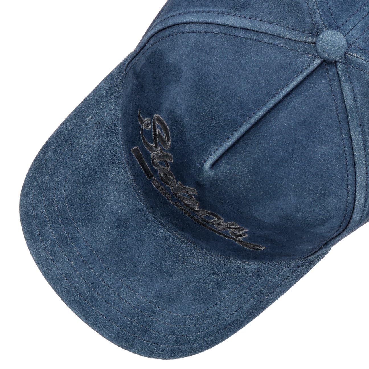 stetson-vintage-denim-blue-truckercap-leder-strapback-unisex image 4