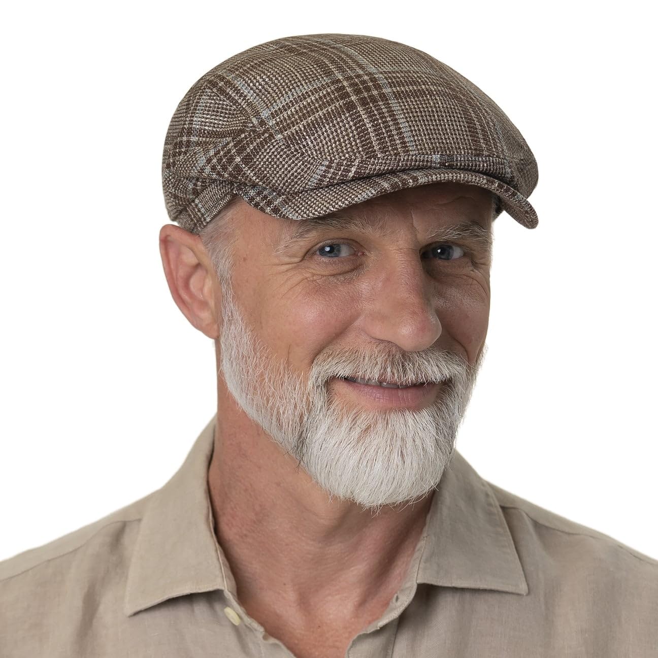 stetson-hatteras-wool-silk-check-flatcap-karo-schirmm-tze-made-in-germany image 2