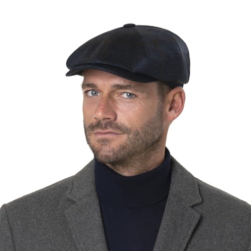 stetson-hatteras-cashmere-check-flatcap-prince-of-wales-herren image 8