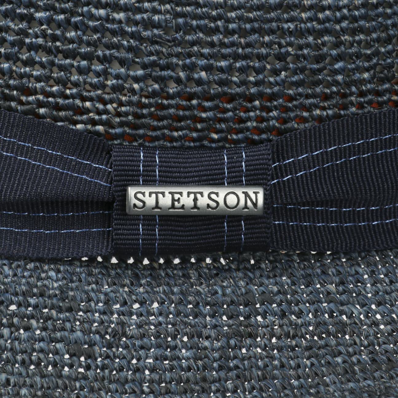 stetson-crochet-fedora-raffiahut-dunkelblau-m-56-57-cm-unisex image 5