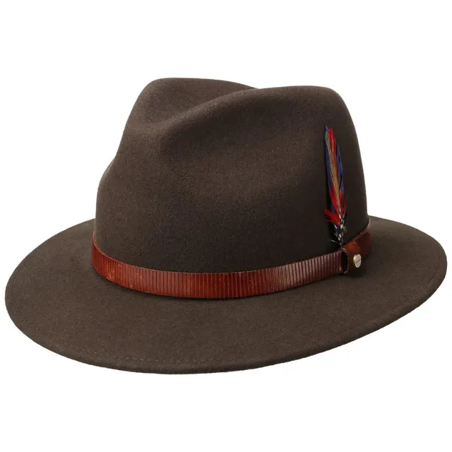 stetson-manton-traveller-wollfilzhut-mit-lederband-und-feder image 1