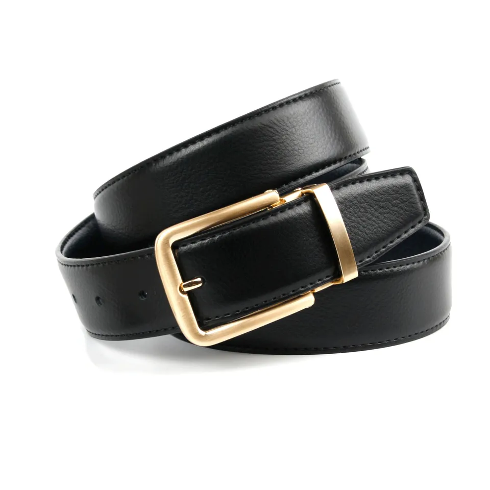 anthoni-crown-wendeg-rtel-4pnt88-schwarz-dunkelblau-herren-3-5-cm-mit-goldfarben image 1