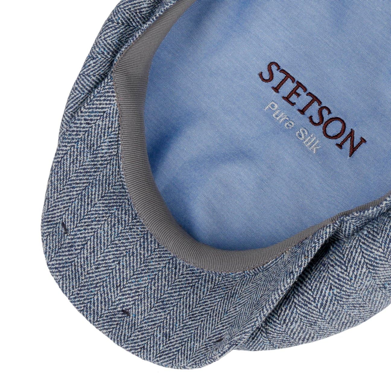 stetson-hatteras-schirmm-tze-fischgrat-aus-wildseide-made-in-eu image 3