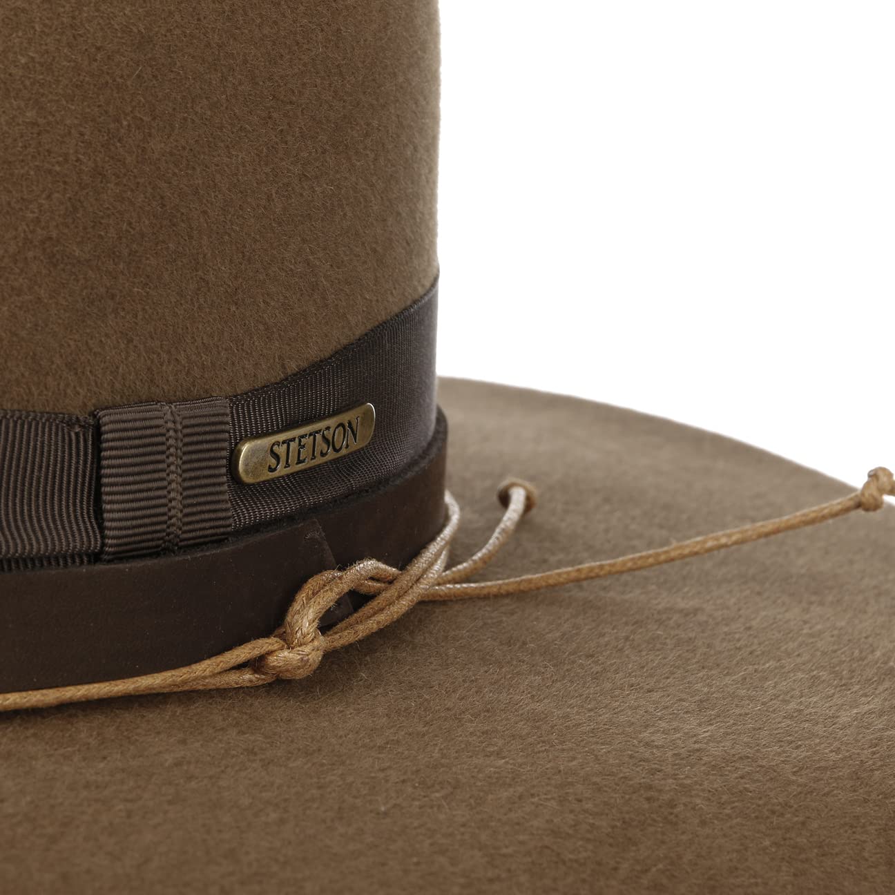 stetson-linto-high-crown-haarfilzhut-dunkelbeige-57-cm image 4