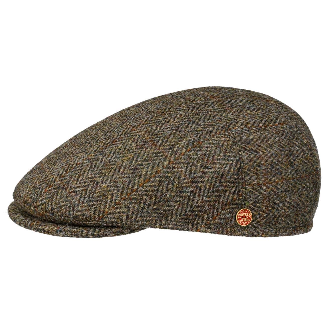 mayser-sidney-plus-harris-tweed-flatcap-schurwoll-flatcap-fischgrat image 6
