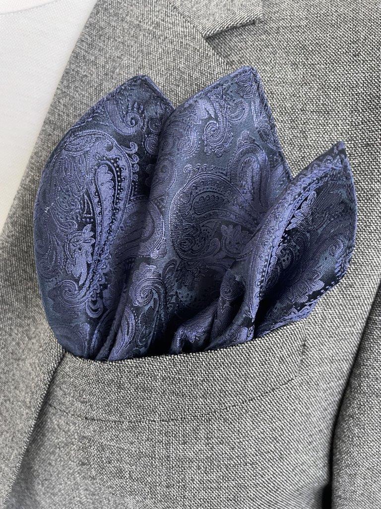 hemley-ziertuch-seide-paisley-mittelblau-30-x-30-cm image 1
