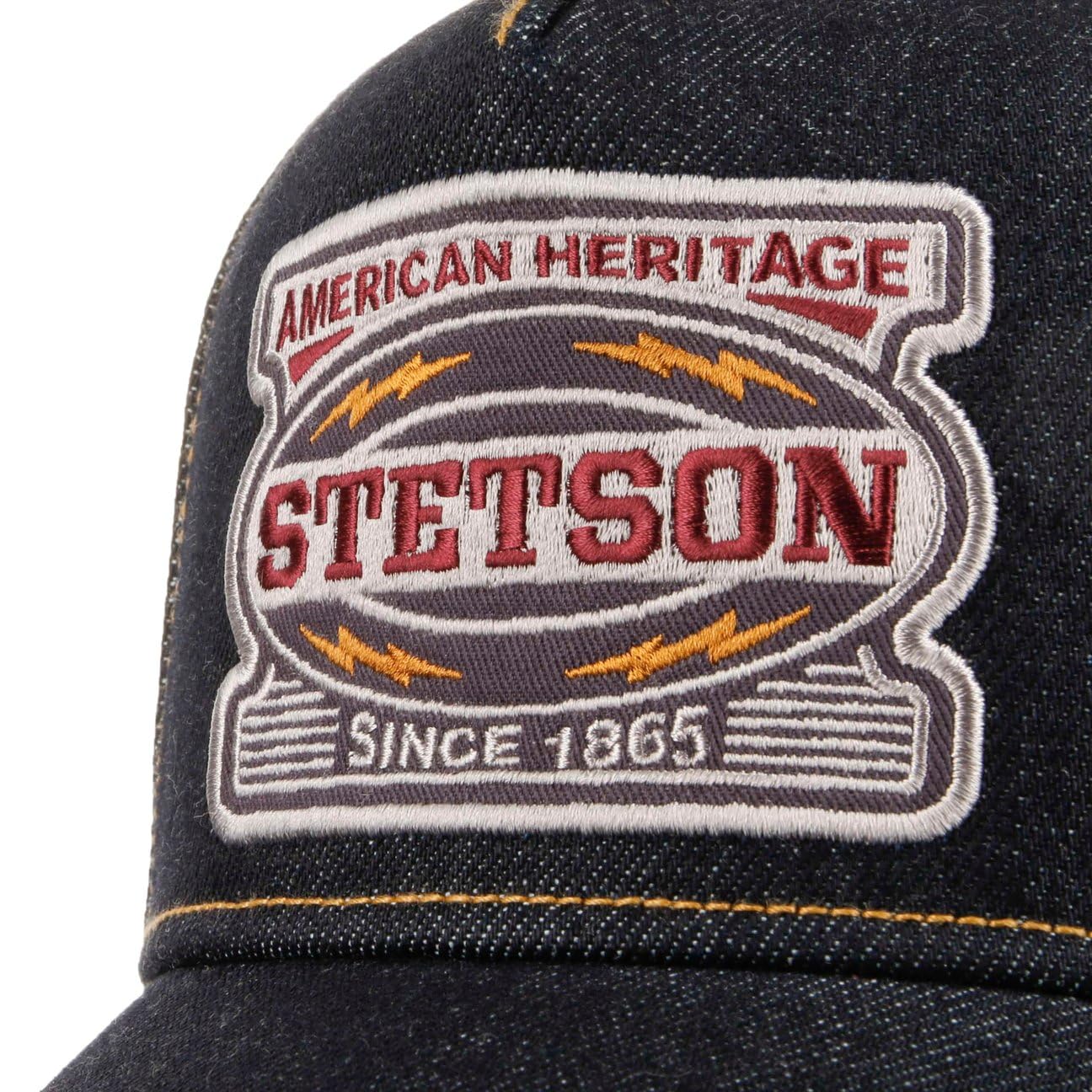 stetson-dark-denim-cap-uni-meliert-snapback-herren-cap image 6