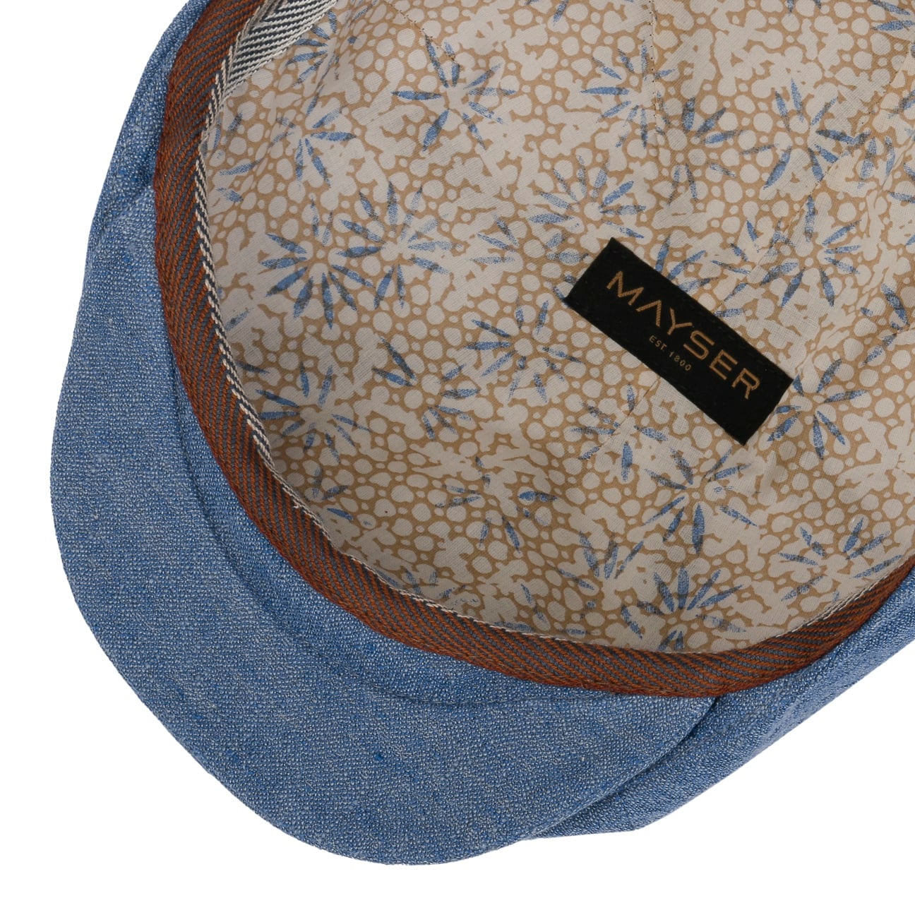 mayser-wallace-leinen-flatcap-schieberm-tze-meliert image 4