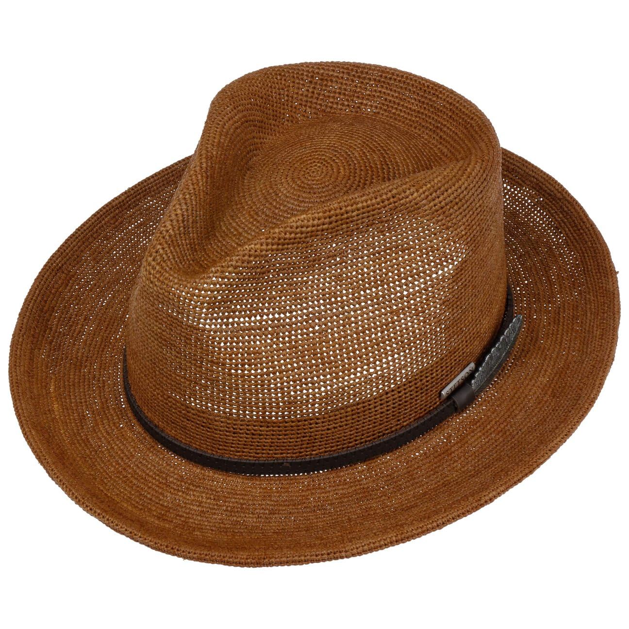 stetson-daleport-crochet-fedora-aus-raffia-stroh-herren image 2