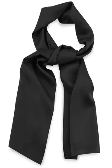 hemley-schal-uni-schwarz-aus-seide image 1