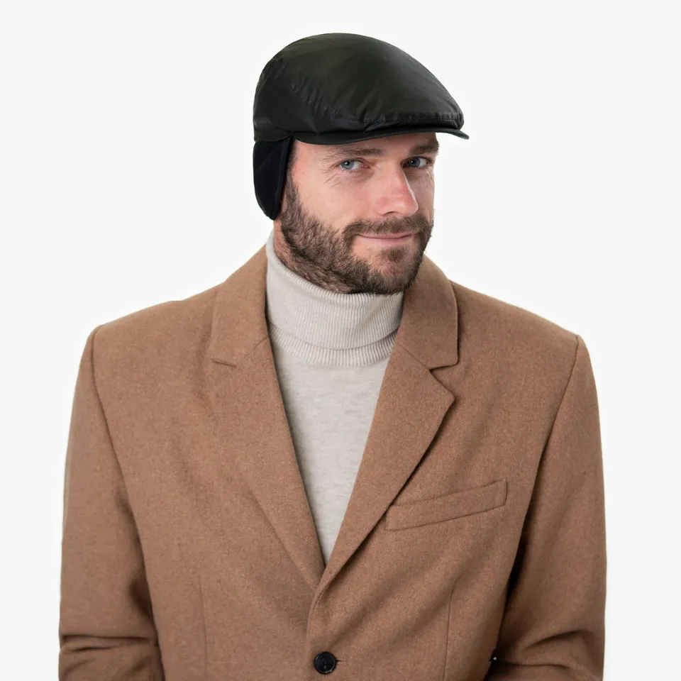 mayser-matteo-plus-waxed-cotton-flatcap-flatcap-mit-ohrenklappen image 1