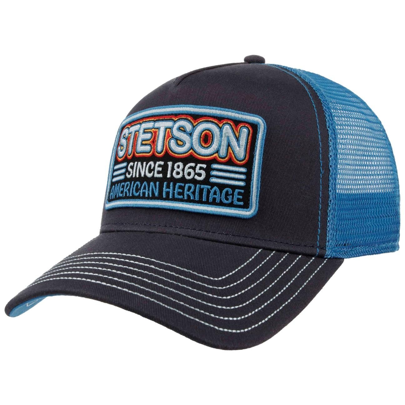 stetson-american-heritage-trucker-snapback-cap-herren-sommer image 1
