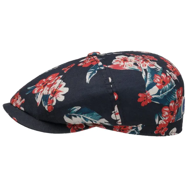 stetson-hatteras-flowlin-flatcap-leinen-gemustert-herren-damen image 1