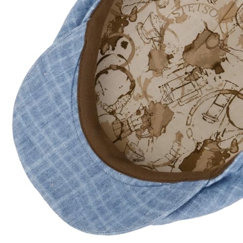 stetson-driver-barista-flatcap-kariert-aus-leinen-made-in-eu-herren image 7