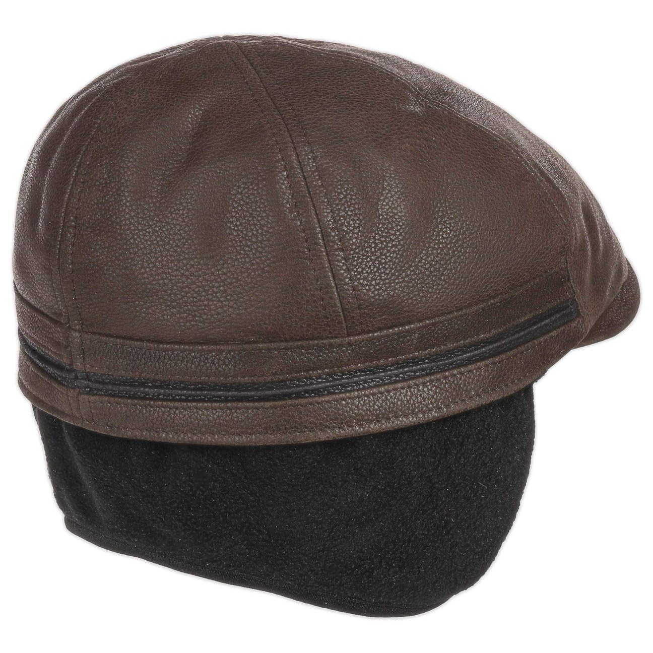 stetson-redding-earflap-flatcap-ledercap-mit-fleecefutter-herren-herbst-winter image 6