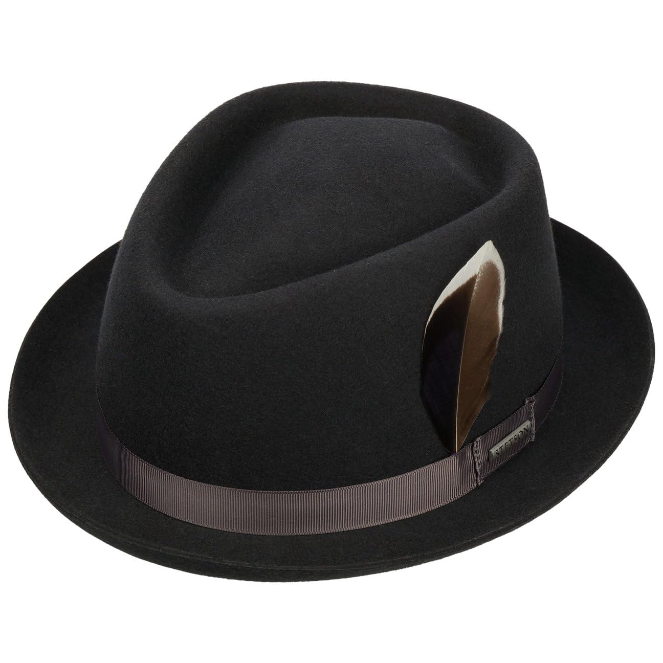 stetson-stenbrick-diamond-pork-pie-hut-wollfilz-asahi-guard-herren image 2