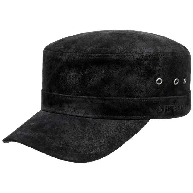 stetson-raymore-pigskin-army-cap-military-echt-schweinsleder-verstellbar image 1