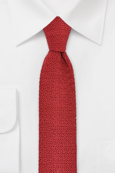 ascot-strickkrawatte-uni-flachstrick-grenat-6-x-148-cm-seide image 1