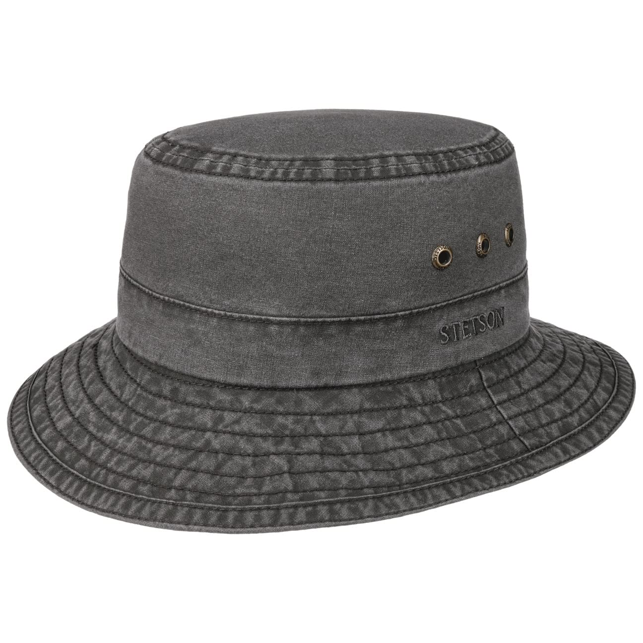 stetson-reston-freizeithut-aus-bio-baumwolle-schwarz image 1