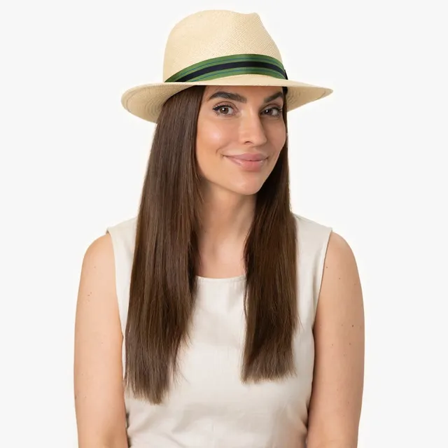 mayser-albenga-green-stripes-panamahut-herren image 1