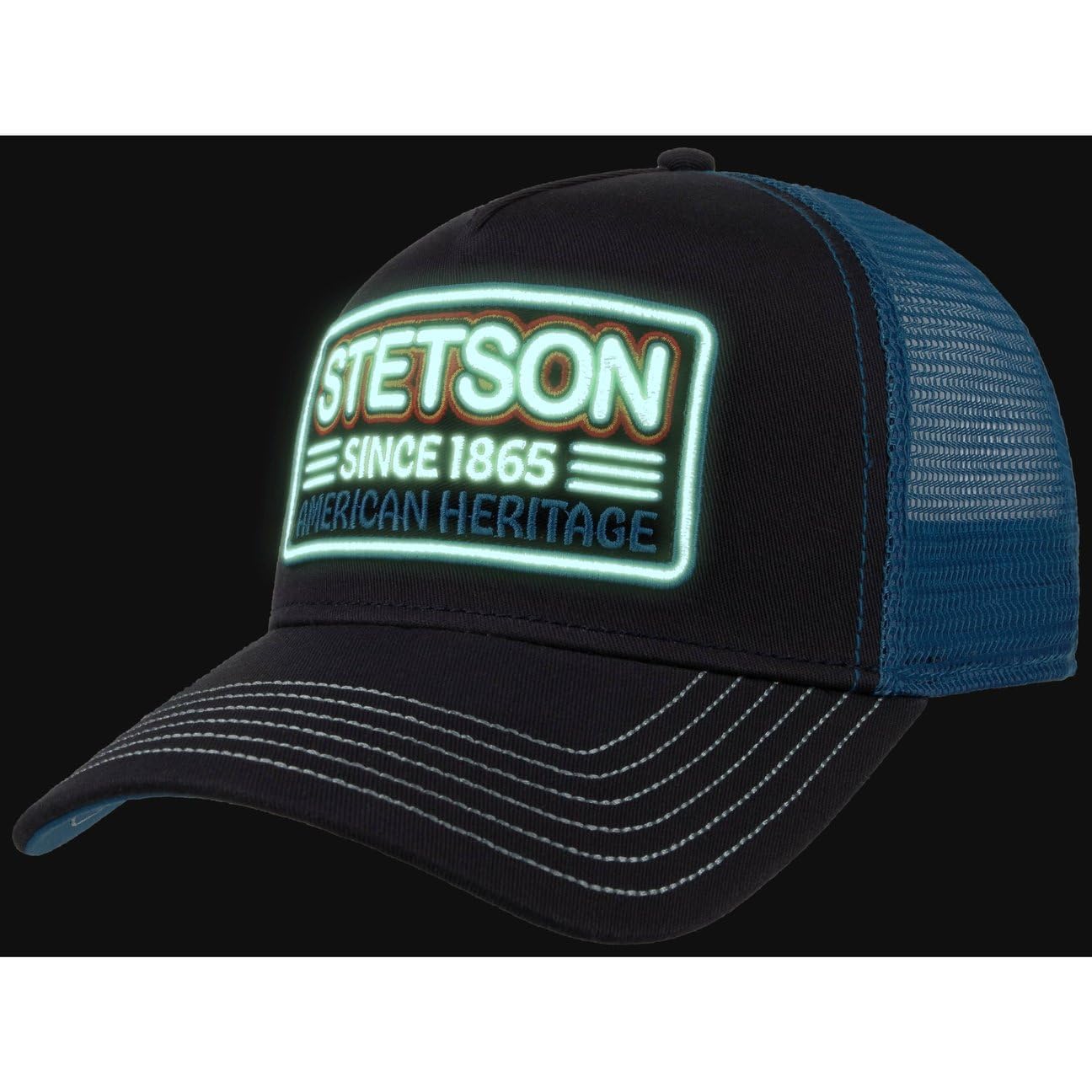 stetson-american-heritage-trucker-snapback-cap-herren-sommer image 6